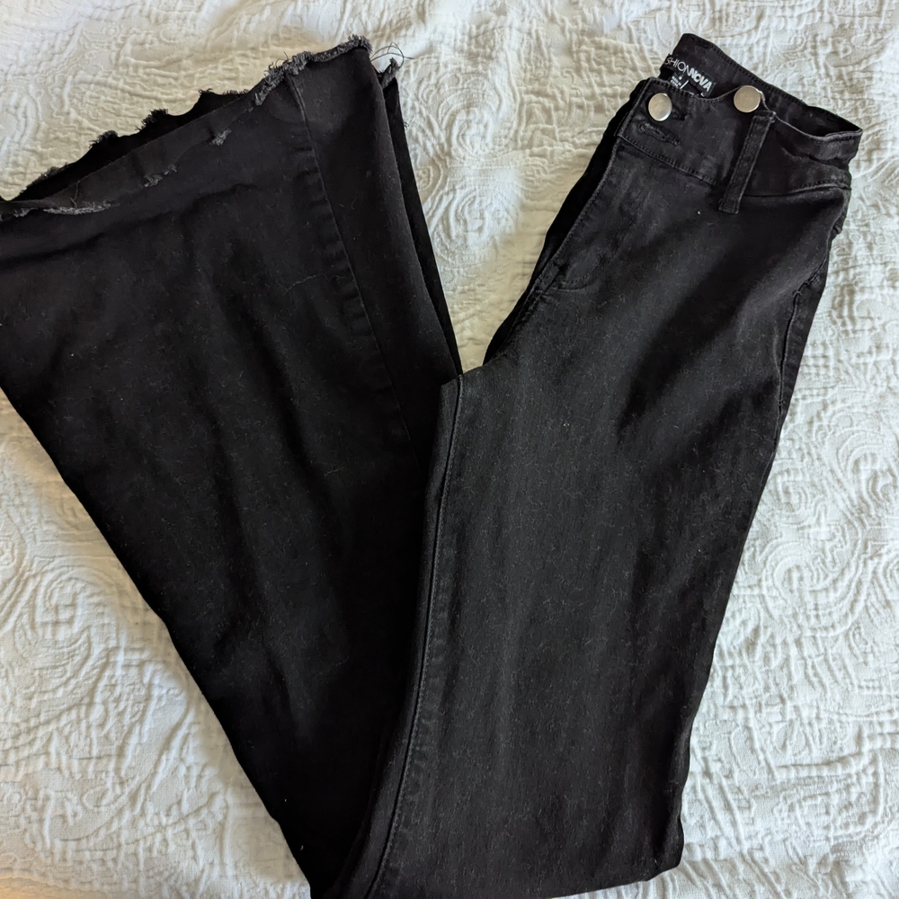 Fashion Nova Black Denim Pants